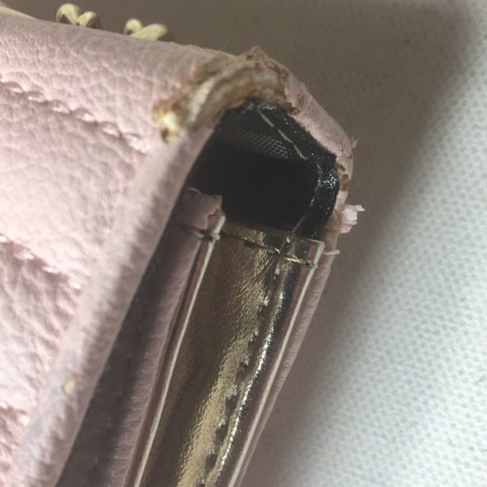 Betsey Johnson pink & beige crossbody/wallet bag - Picture 11 of 12